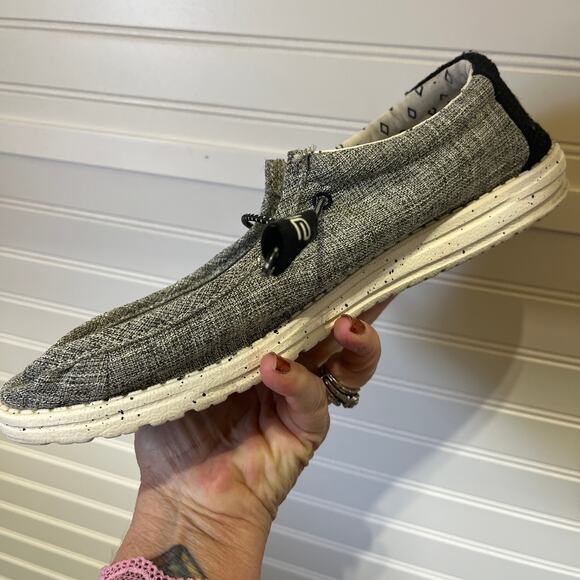 HeyDude Wally Pilot Herringbone Slip On Shoes Men’s Size 11 - Picture 5 of 9